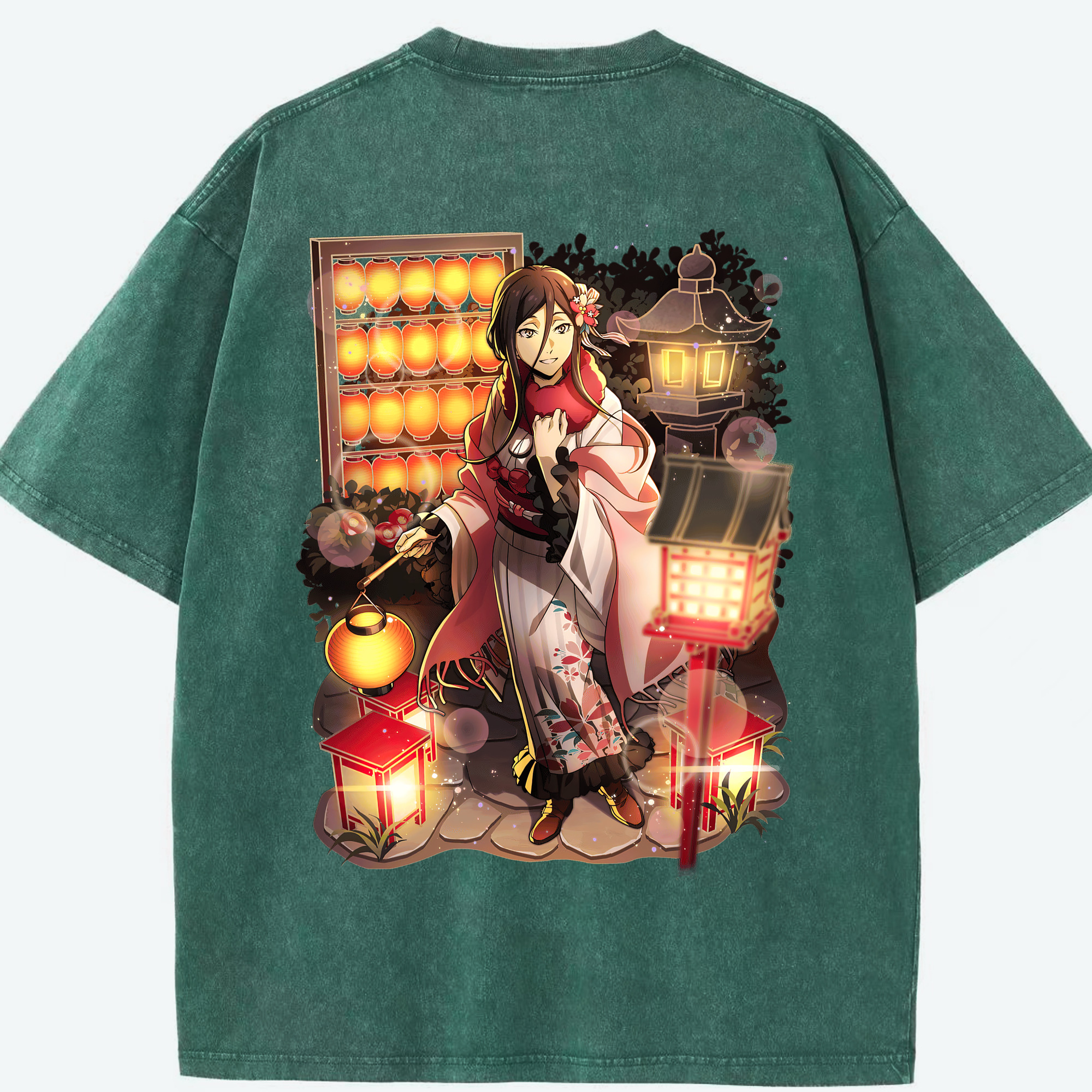 （画像用） 文豪ストレイドッグス Bungo Stray Dogs 綿100% ヴィンテージ風 半袖Tシャツ（背面プリント）